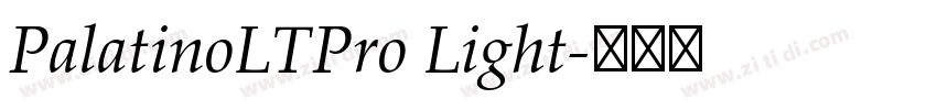 PalatinoLTPro Light字体转换